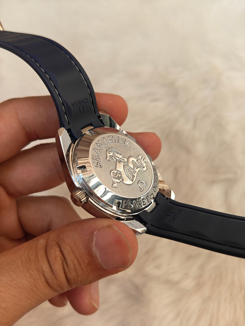 OMG Seamaster Aqua Terra – Textured Blue Edition
