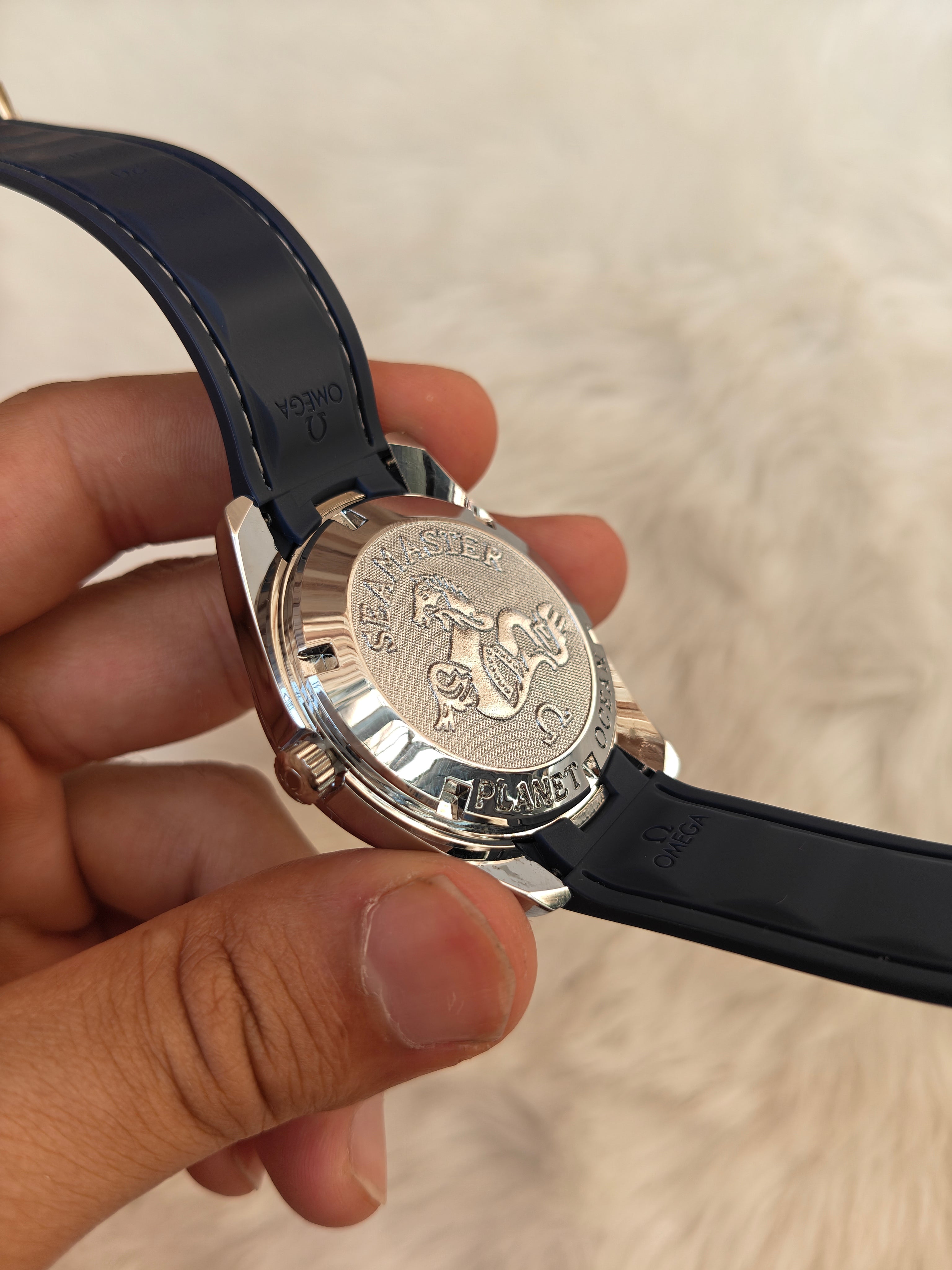 OMG Seamaster Aqua Terra – Textured Blue Edition