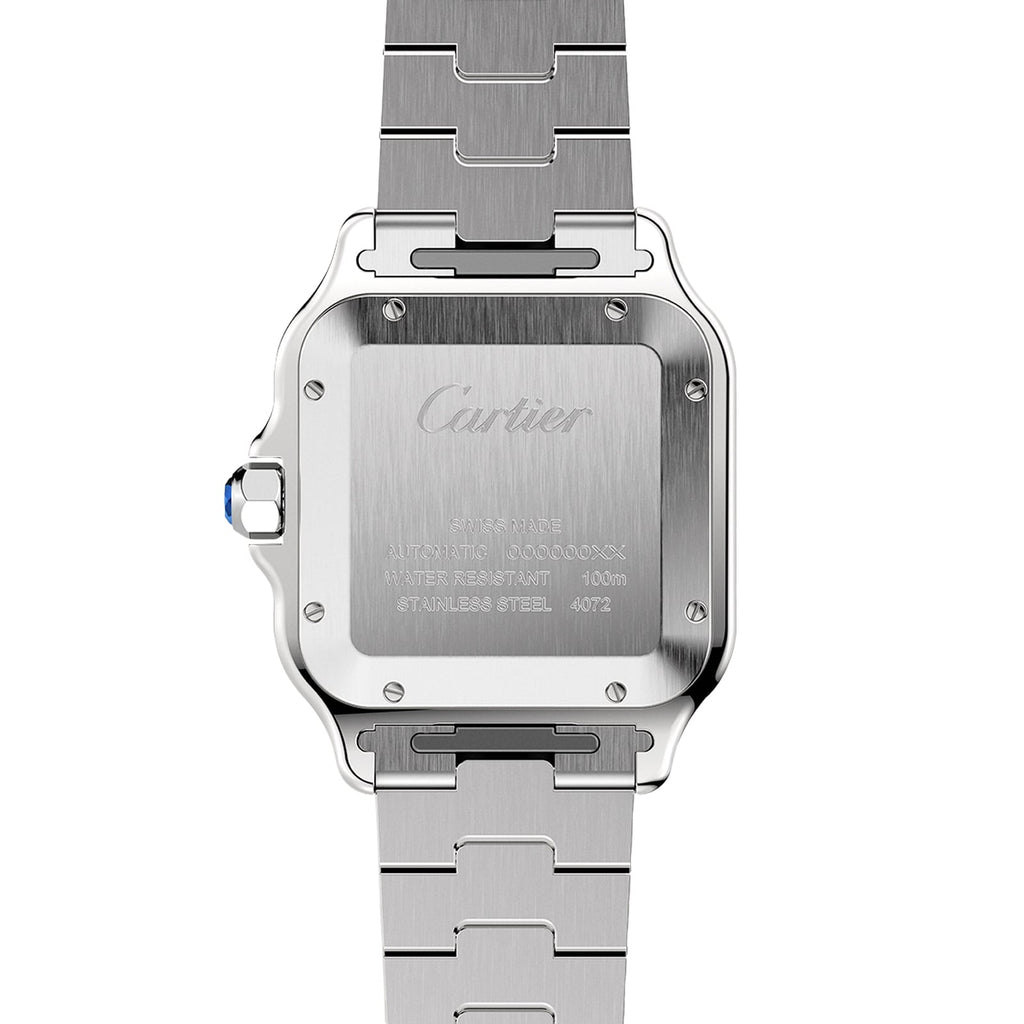 Santos de Cartier Golden frame Quartz white dial