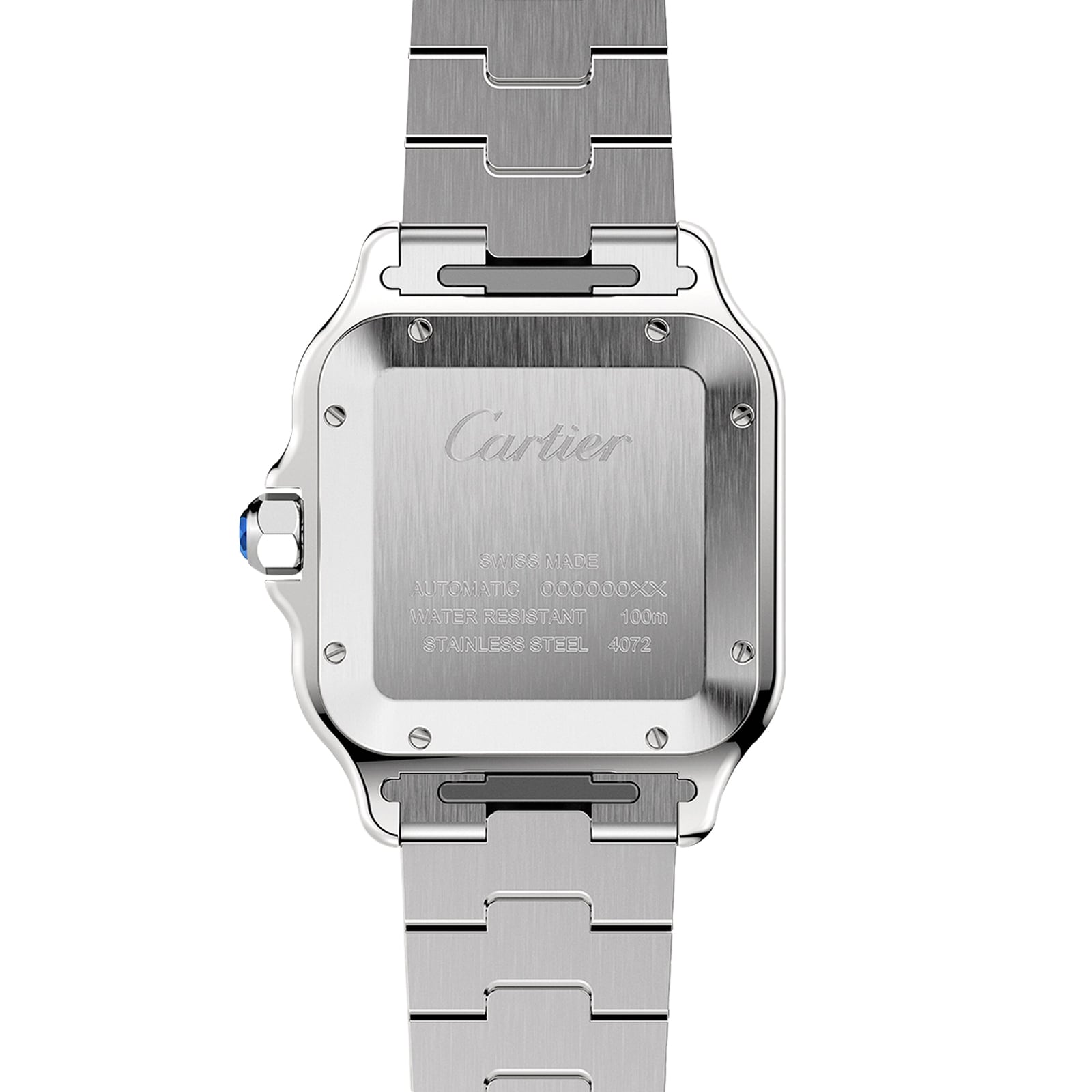 Santos de Cartier Golden frame Quartz white dial