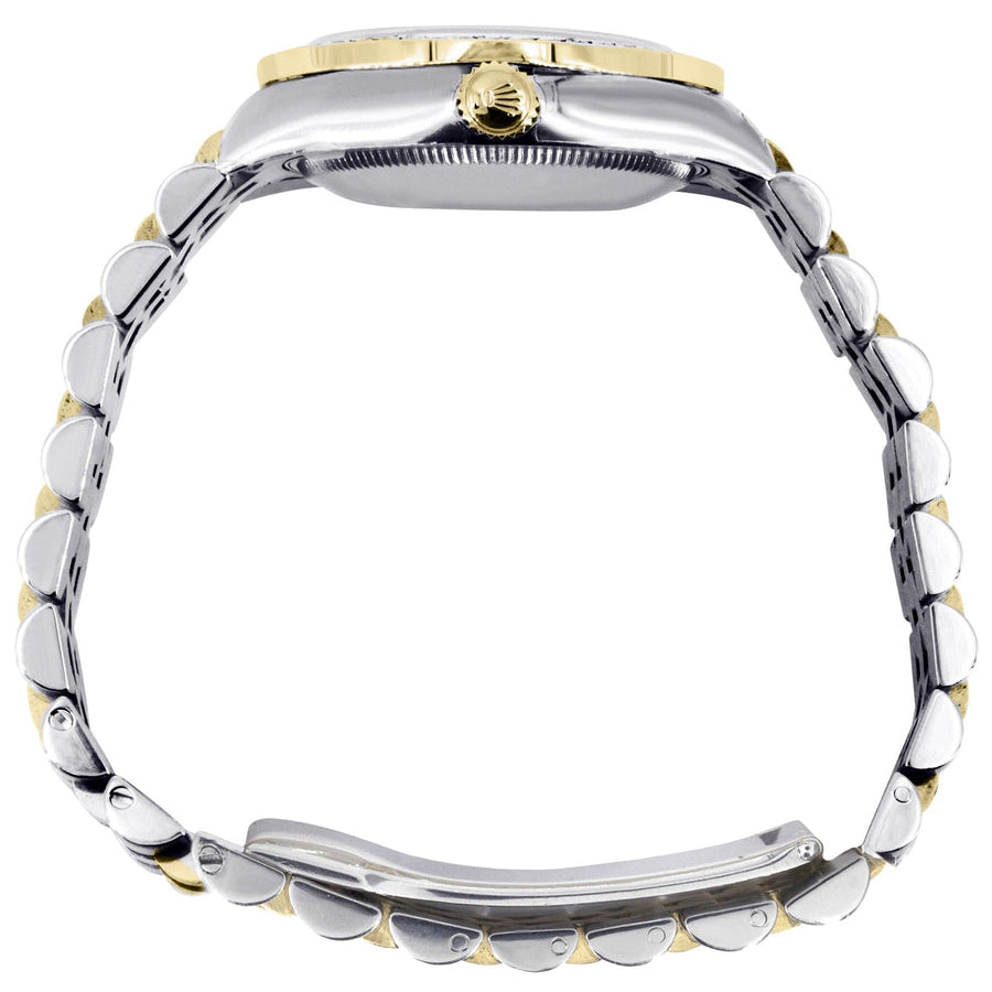 RO Lady-Datejust Gold, Sliver with Green dial