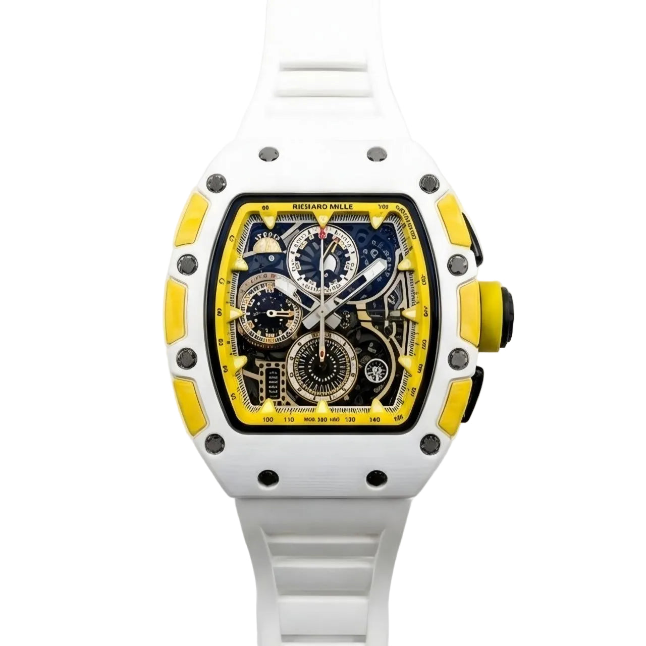 Rchrd RM 11-03 Flyback Chronograph – Mirror Original White & Yellow Edition
