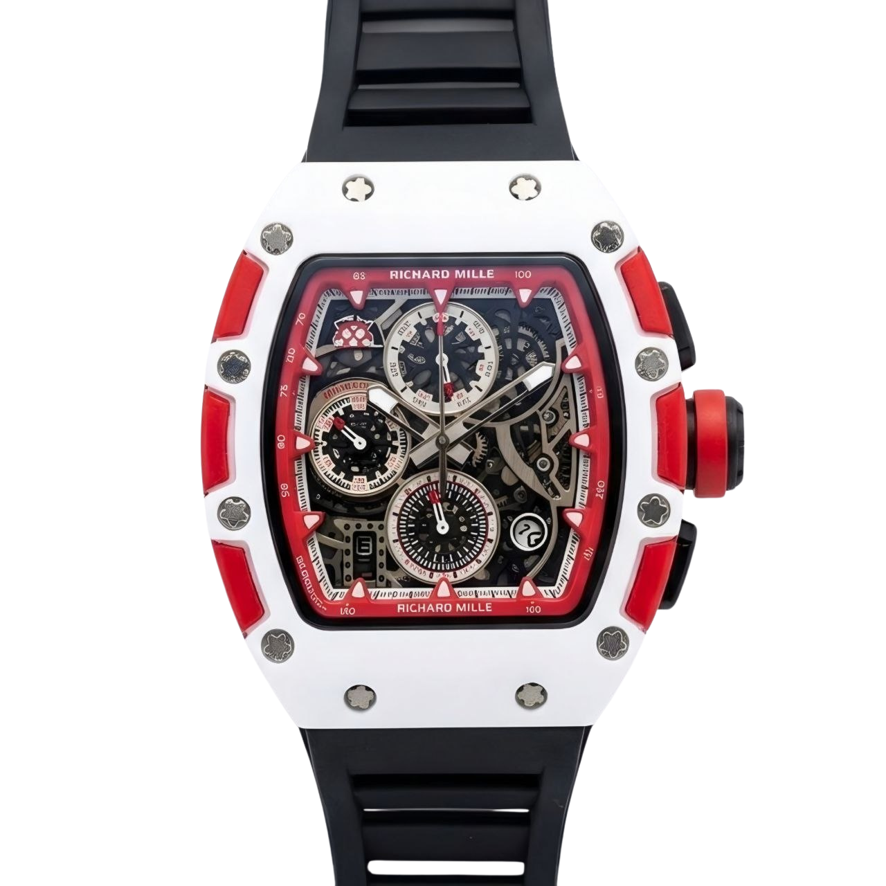Rchrd  RM 11-03 Flyback Chronograph – Mirror Original White & Red "Sport Edition"