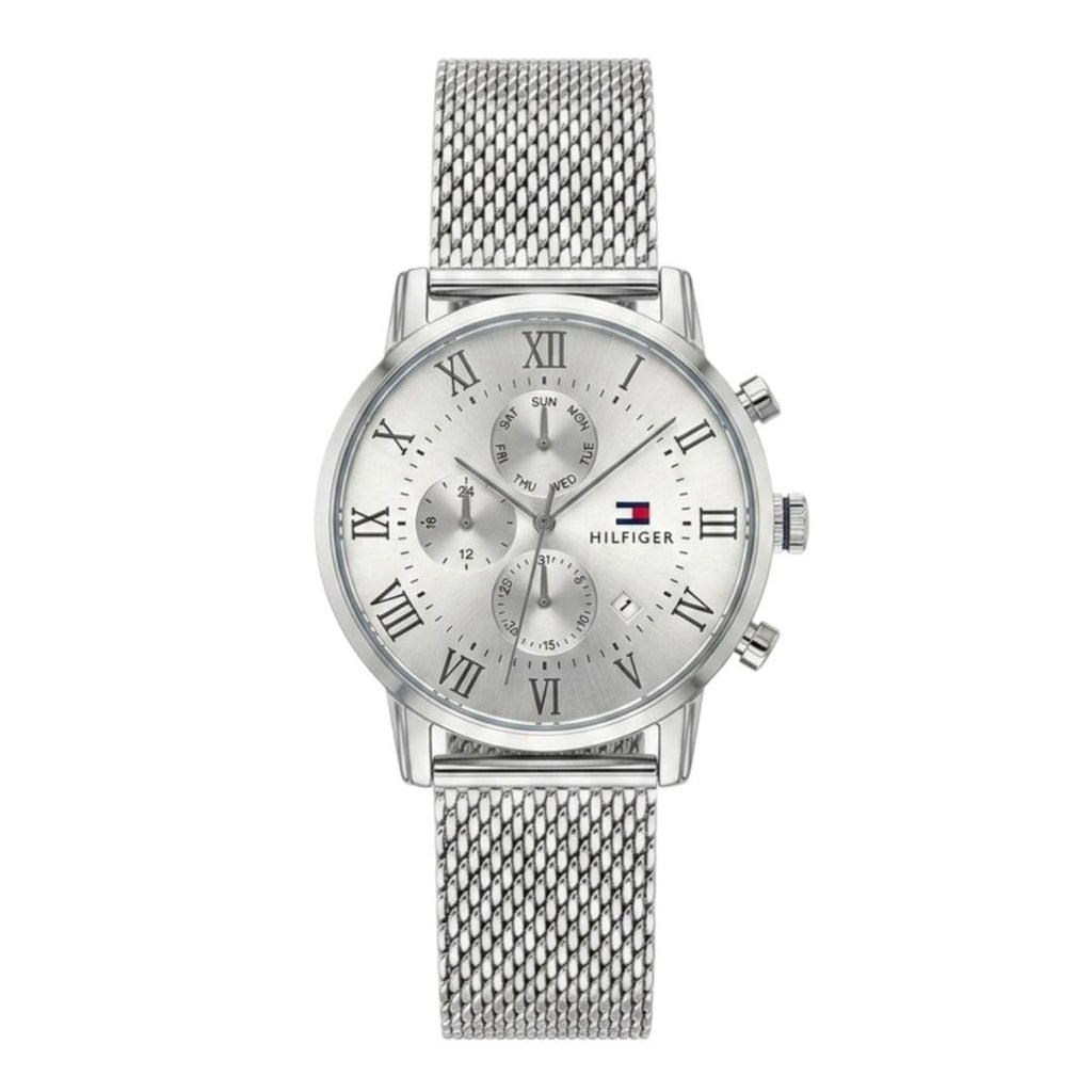 TOM Multifunction Silver Dial – Mesh Steel Bracelet Edition