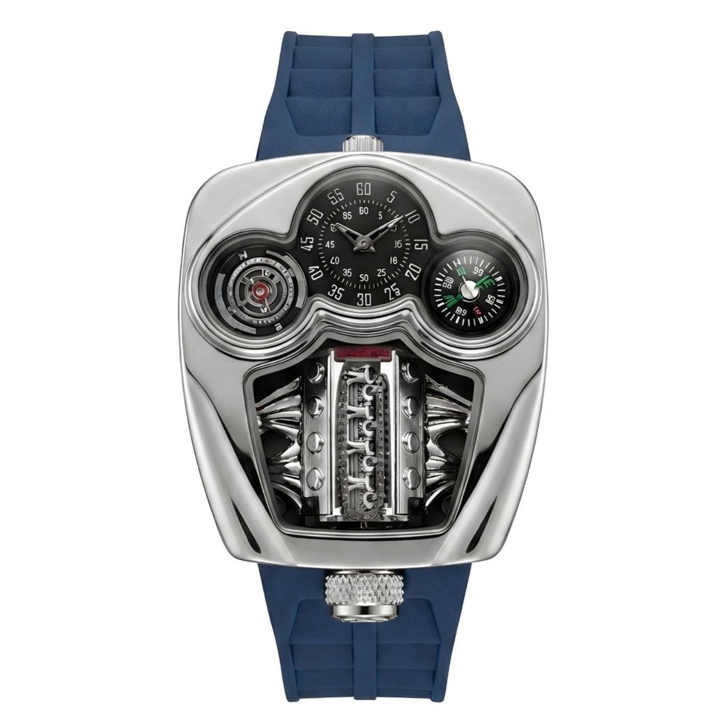 Jcb & Co.Magdini "Hyper-Engine" Luxury Concept – Polished Silver & Deep Blue Edition