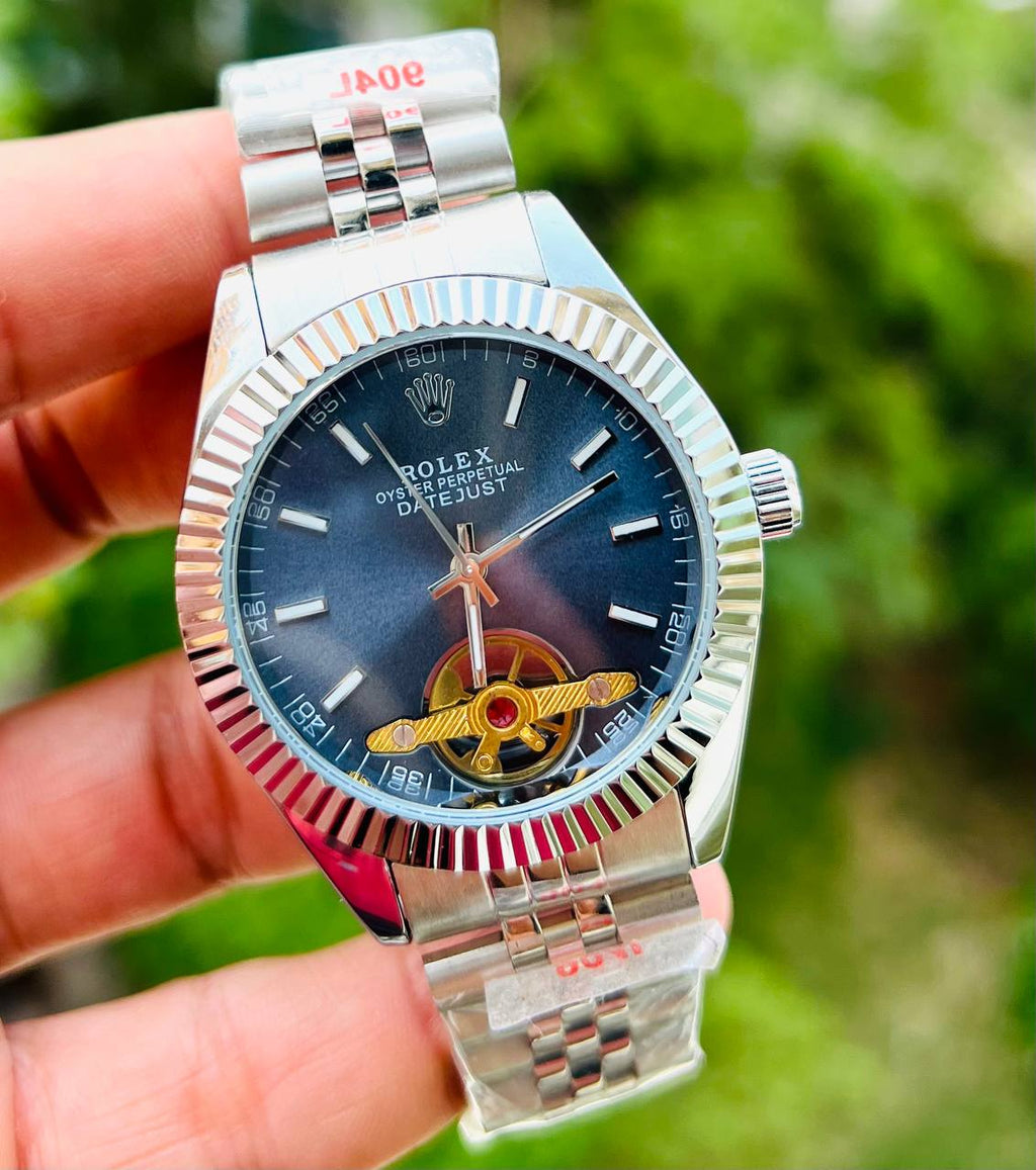 RO Classic Datejust Open-Heart Edition – Royal Blue (Semi-Automatic)