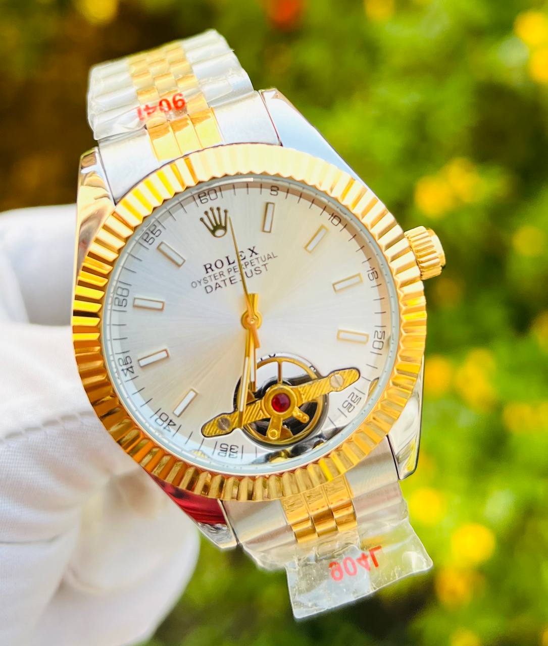 RO Classic Datejust Open-Heart Edition – Two-Tone Gold (Semi-Automatic)