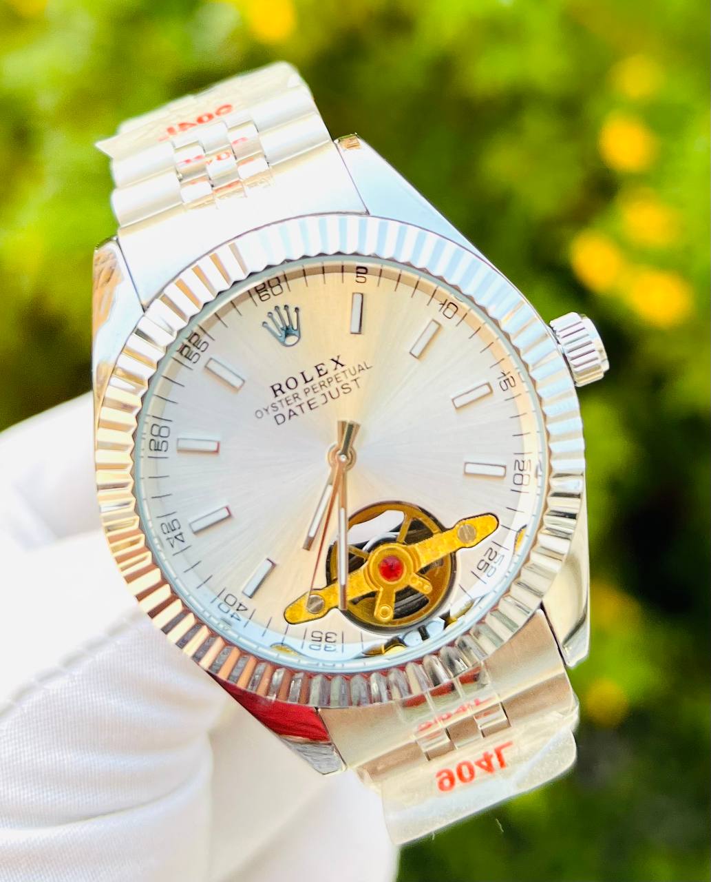 RO Classic Datejust Open-Heart Edition – Pure Silver (Semi-Automatic)