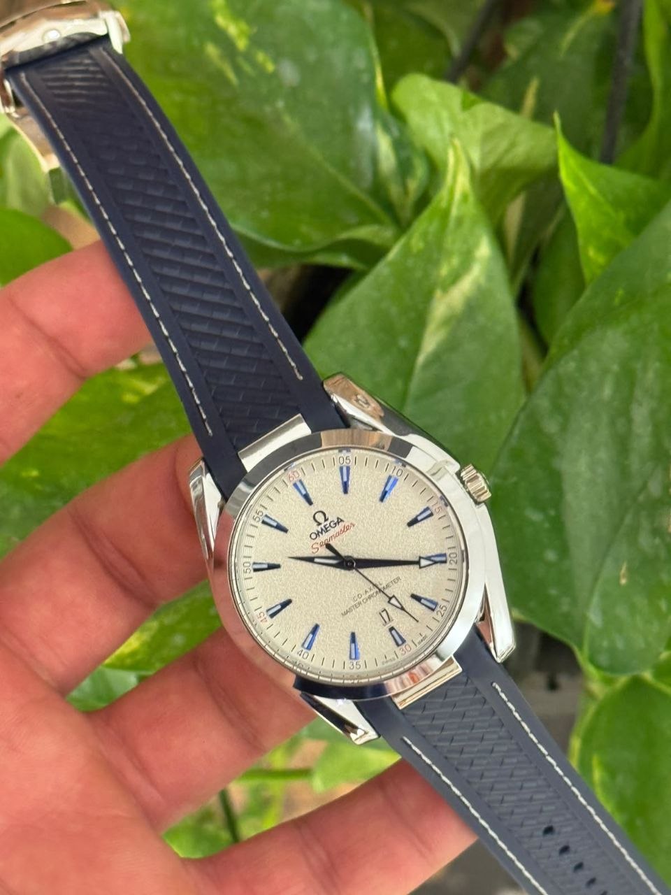 OMG Seamaster Aqua Terra – Sand & Blue Edition