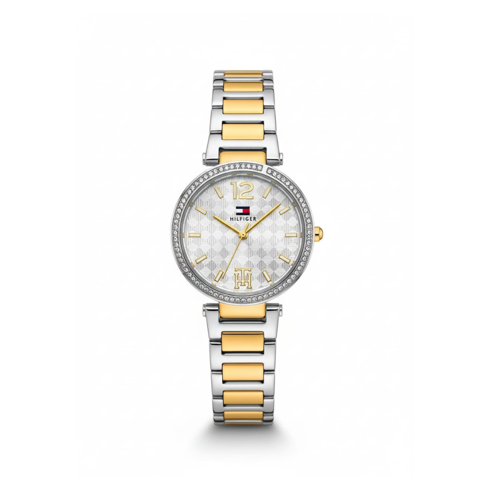 Tommy Hilfiger for women Silver Gold with White dial