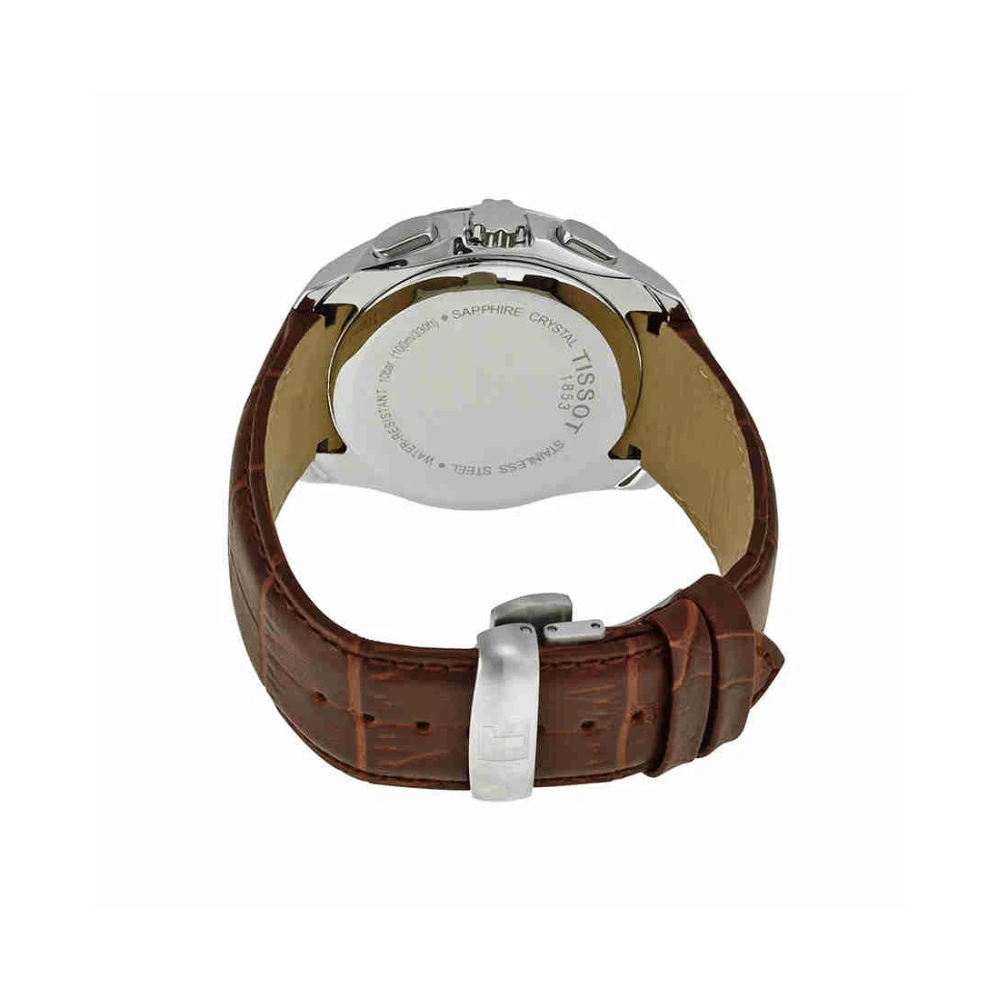 Tissot Analog Black Dial Brown Leather Strap