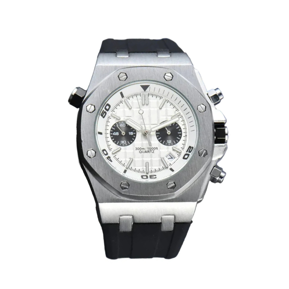 Piguet Royal Oak Quartz Offshore Diver Chronograph with Black rubber strap