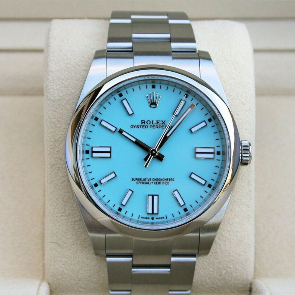 Rolex Oyster Perpetual Skye Blue for men