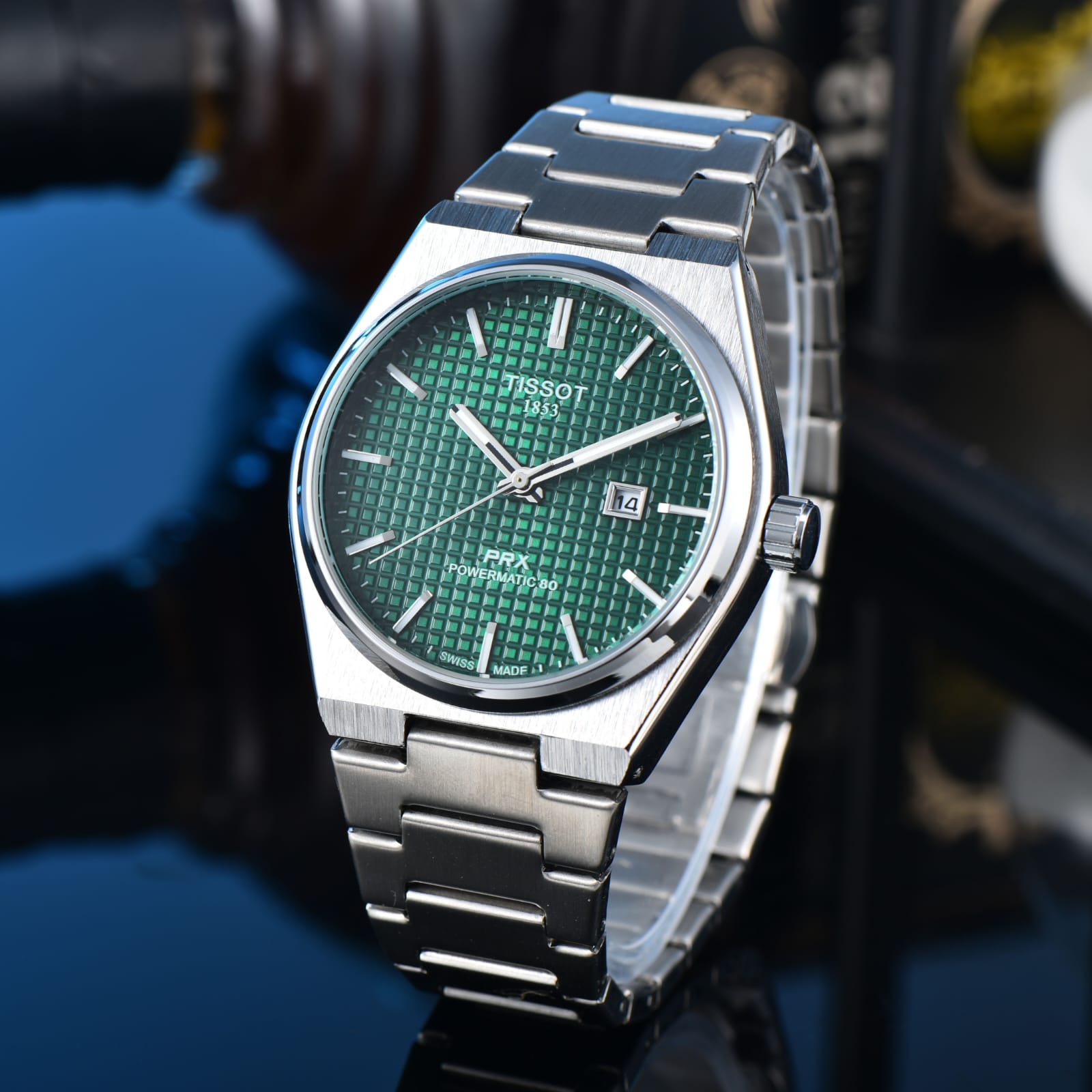 Tissot PRX Quartz Ice Green for men