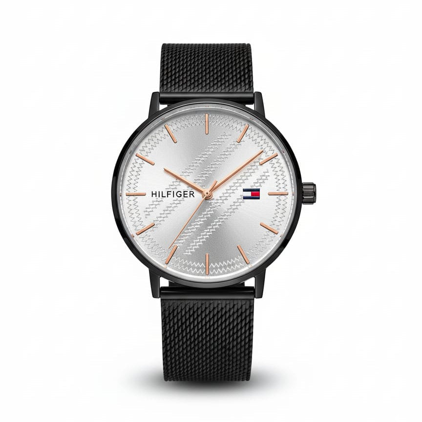 TOM  women's Quartz Watch with Stainless Steel Black Strap