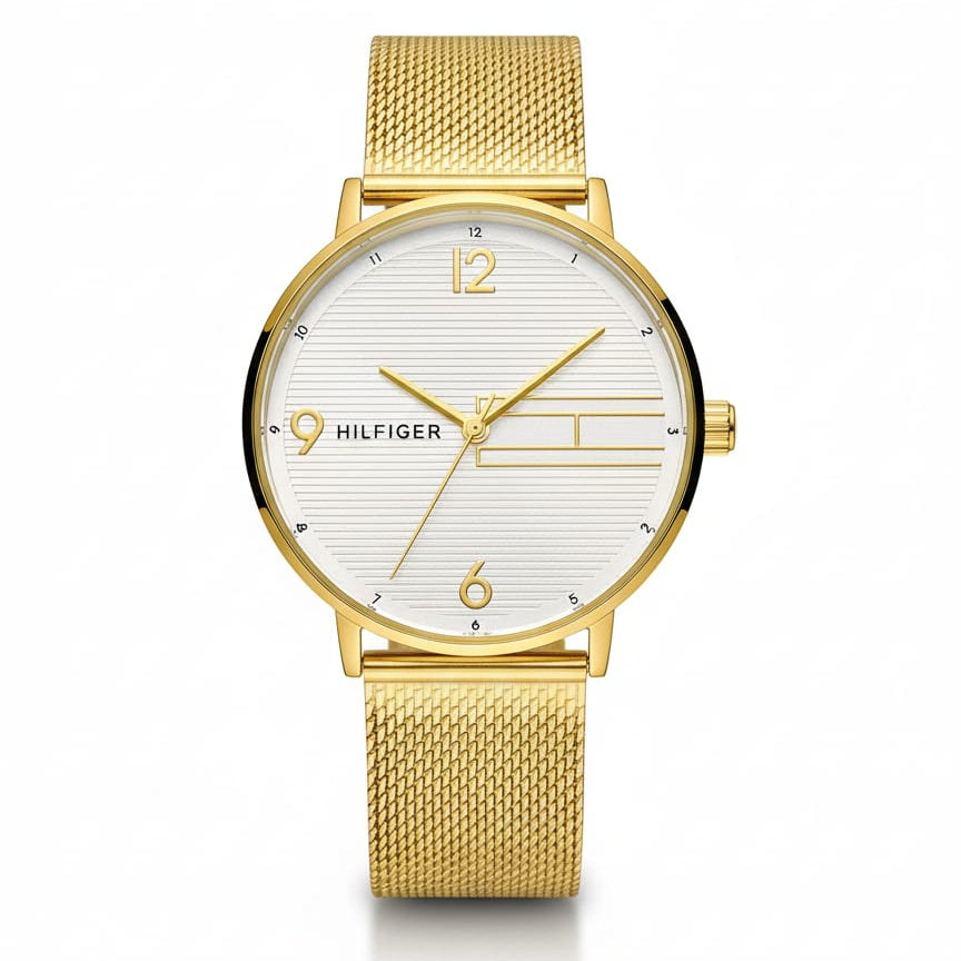 Tommy Hilfiger for women Gold White dial