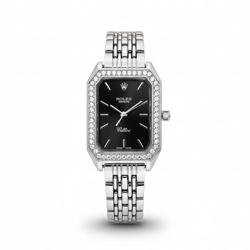 RO Cellini for women Silver with Black dial