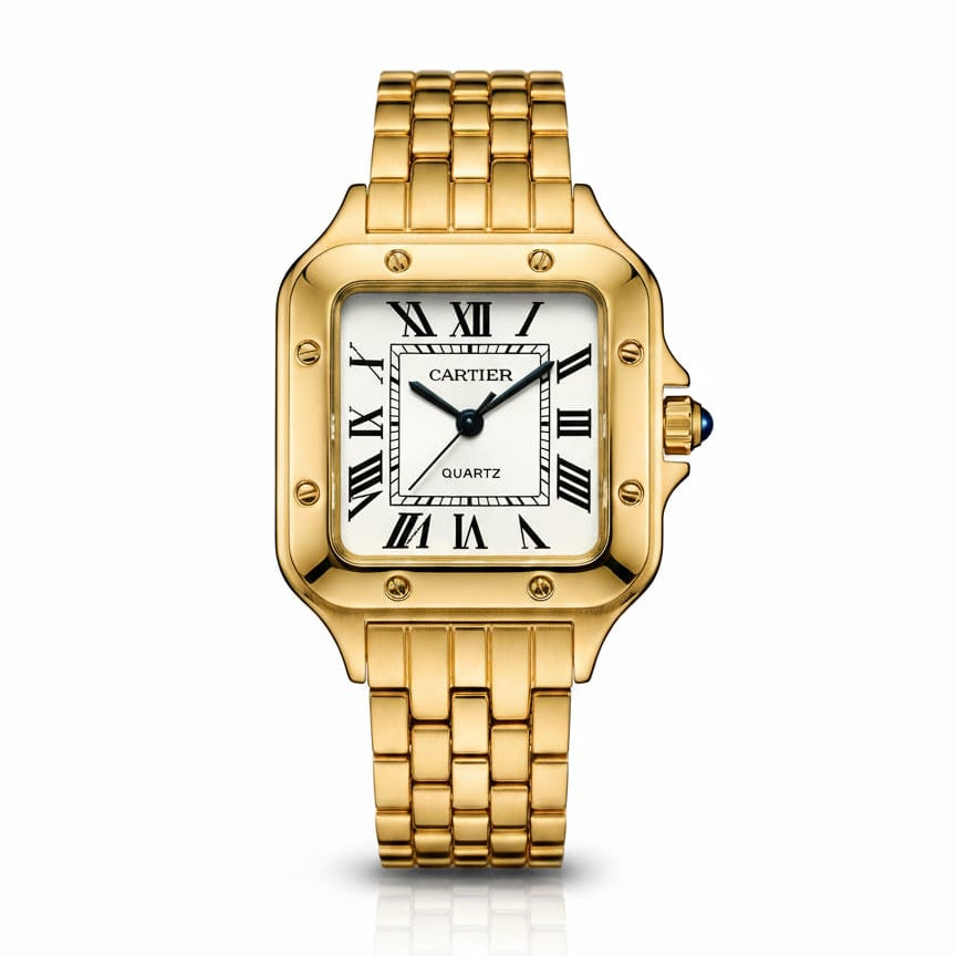 Panthère de Cartier woman Gold With White dial