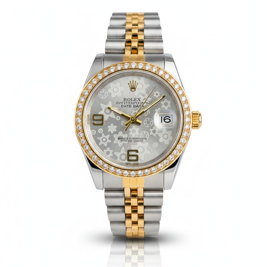 Rolex Lady-Datejust Gold, Sliver with White pearl dial
