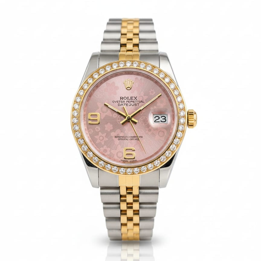 RO Lady-Datejust Gold, Sliver with Pink dial