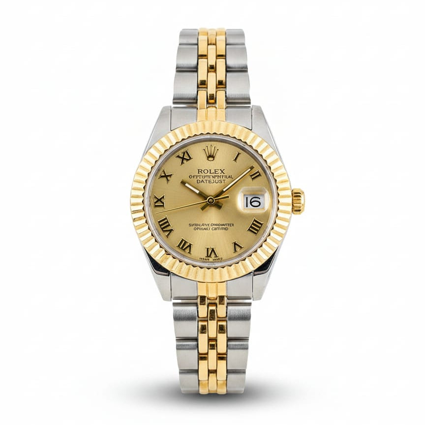 Rolex Lady-Datejust Gold, Sliver with Bronze dial