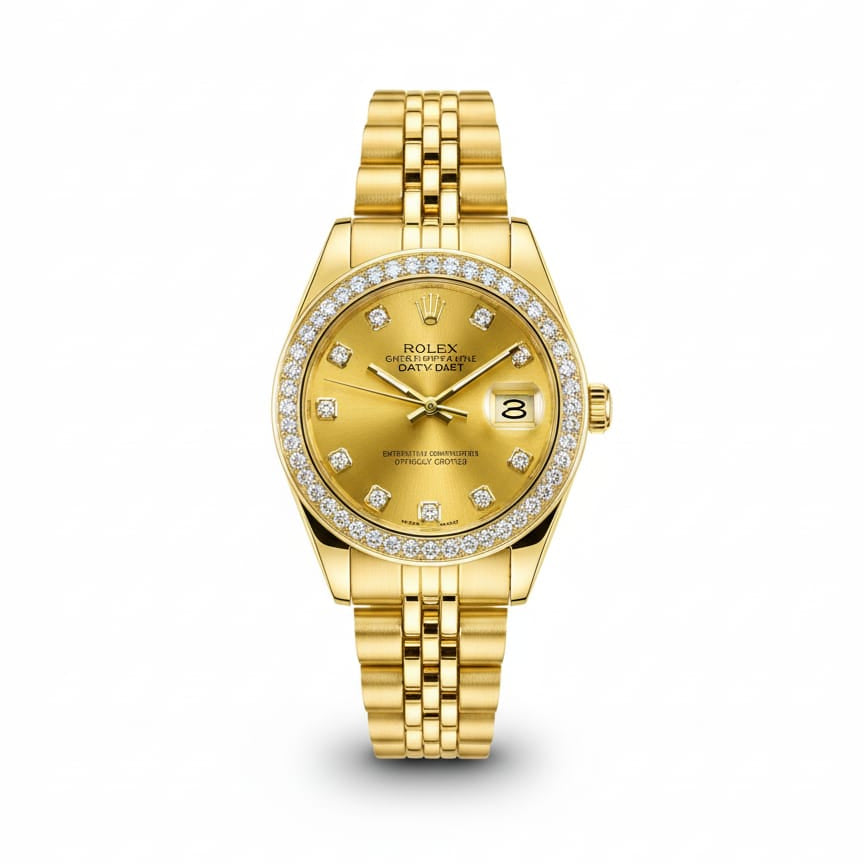 RO Lady-Datejust Gold with Golden dial