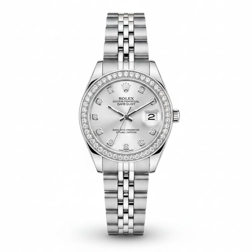 RO Lady-Datejust Sliver with White dial