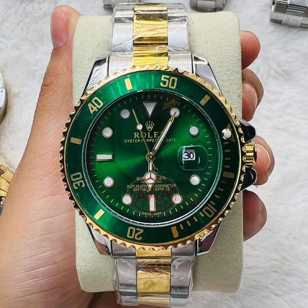 Rolex Submariner Date Green and yellow gold