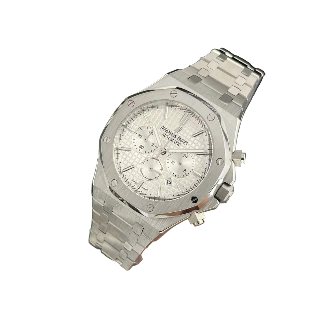Audemars Piguet Royal Oak Quartz Chronograph White Dial