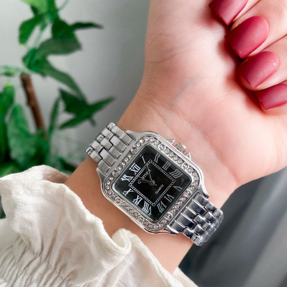 CRT woman Silver With Black dial