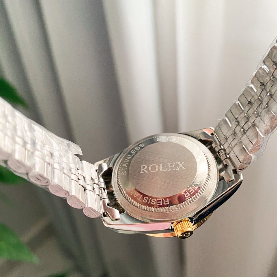 RO Lady-Datejust Gold, Sliver with Black dial