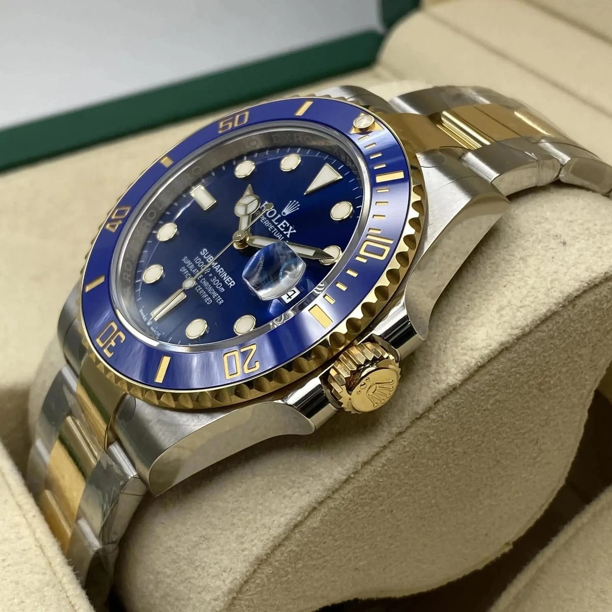 Rolex Submariner Date Blue and Yellow Gold
