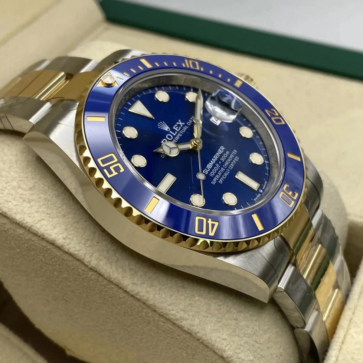 Rolex Submariner Date Blue and Yellow Gold