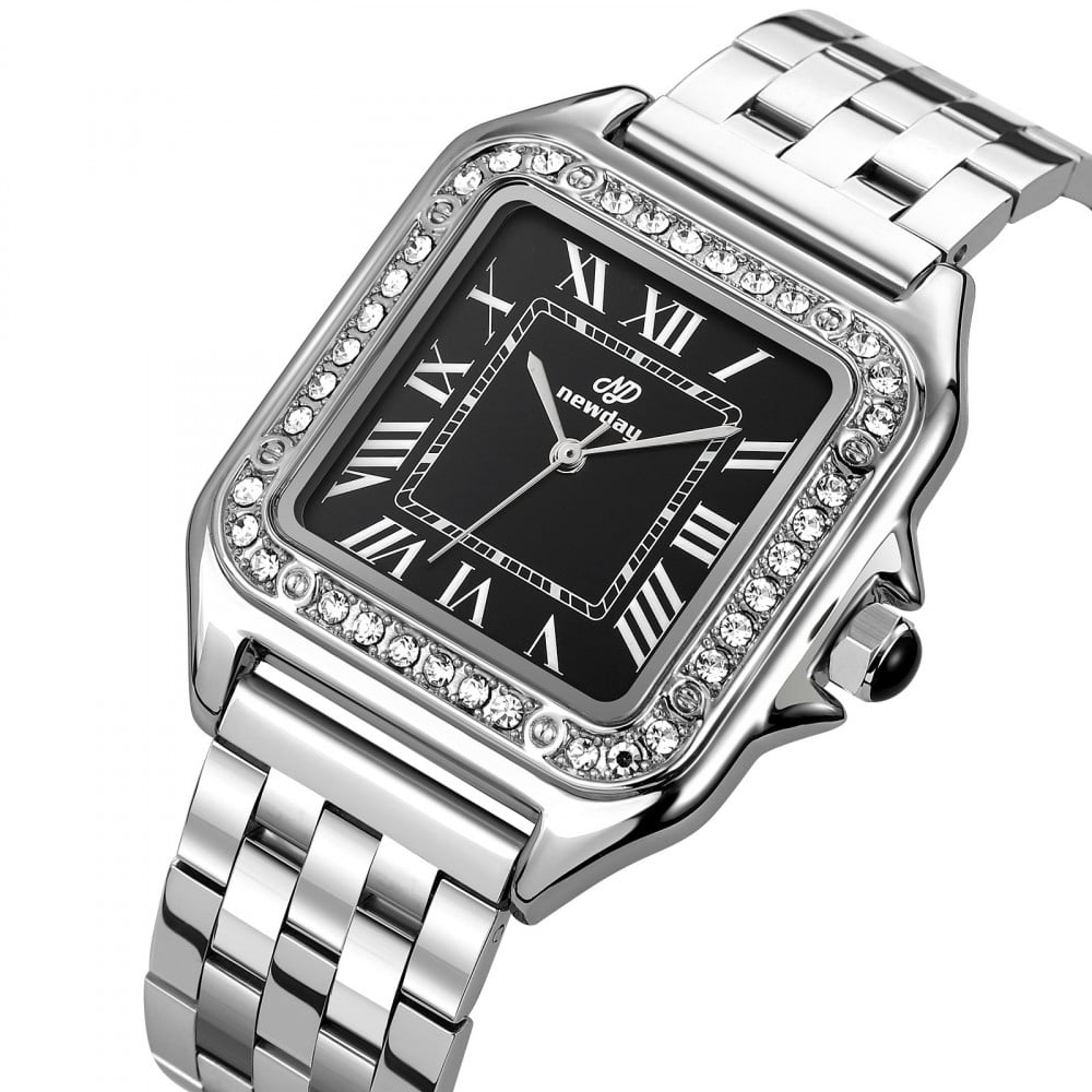 Cartier woman Silver With Black dial