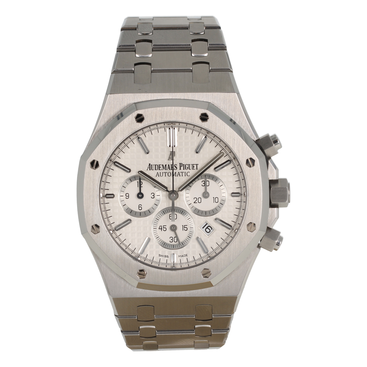 Audemars Piguet Royal Oak Quartz Chronograph White Dial