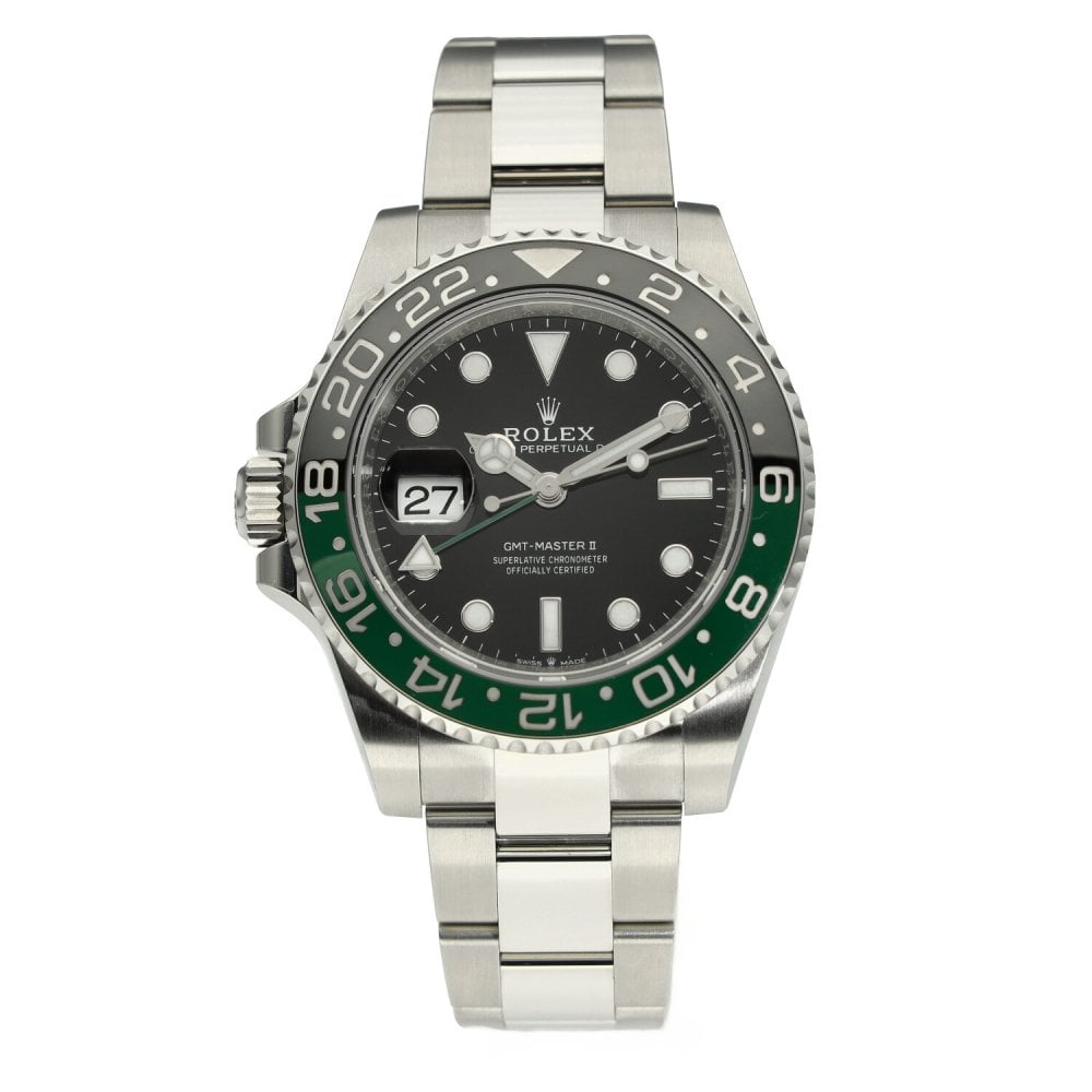 Rolex Gmt master black and Green' Automatic Black dial