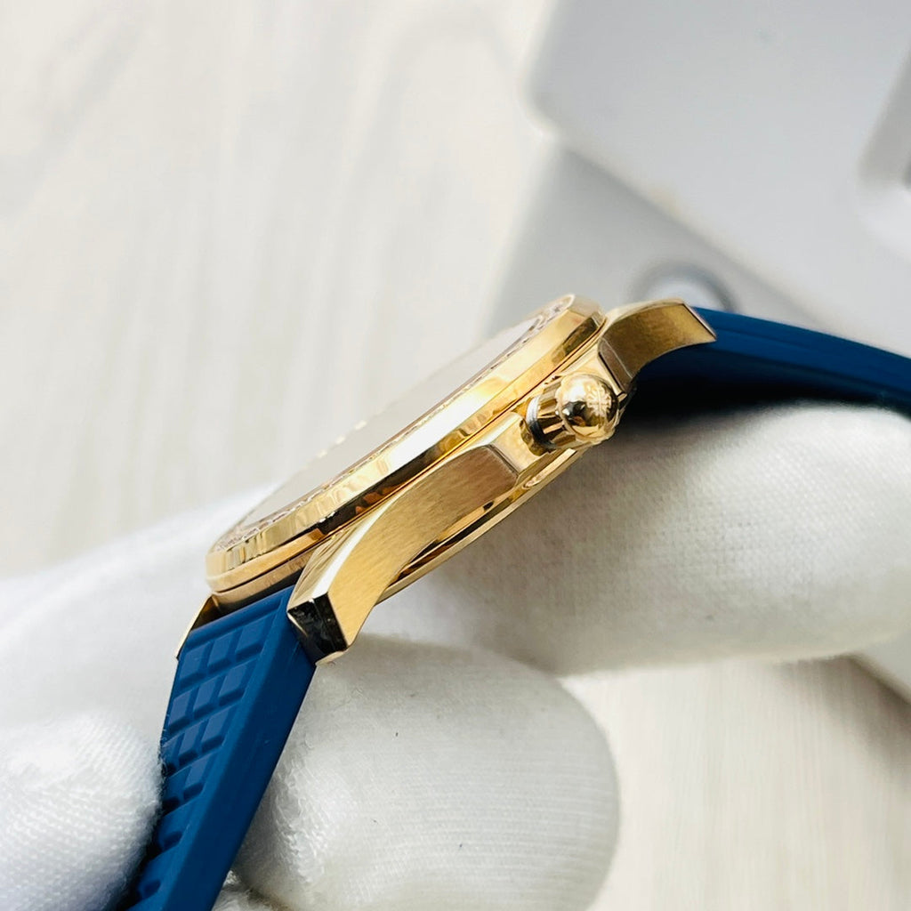 Patek Philippe Aquanaut Luce Rose Gold, Blue strap with Blue dial