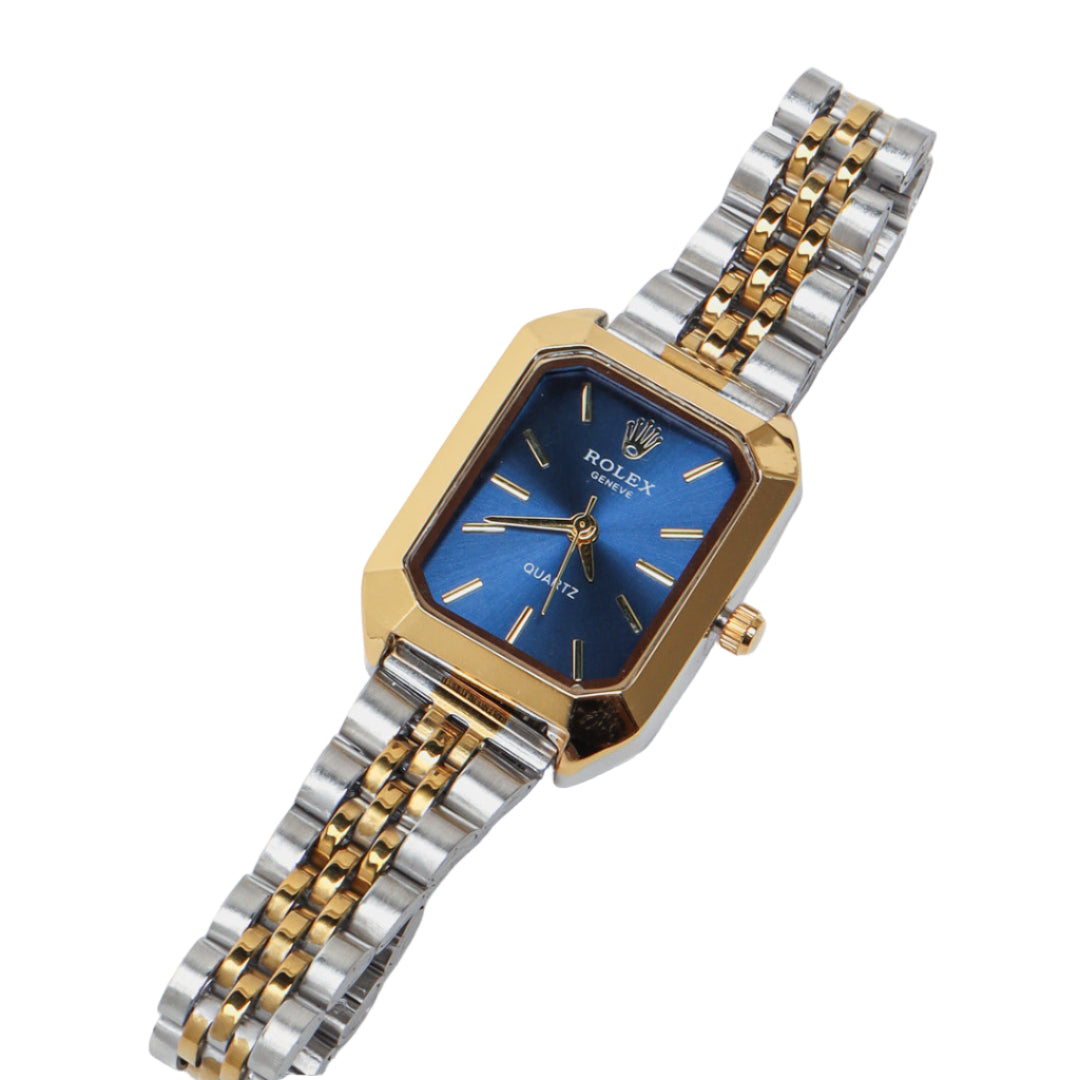 Rolex Cellini for women Gold, Silver with Blue dial