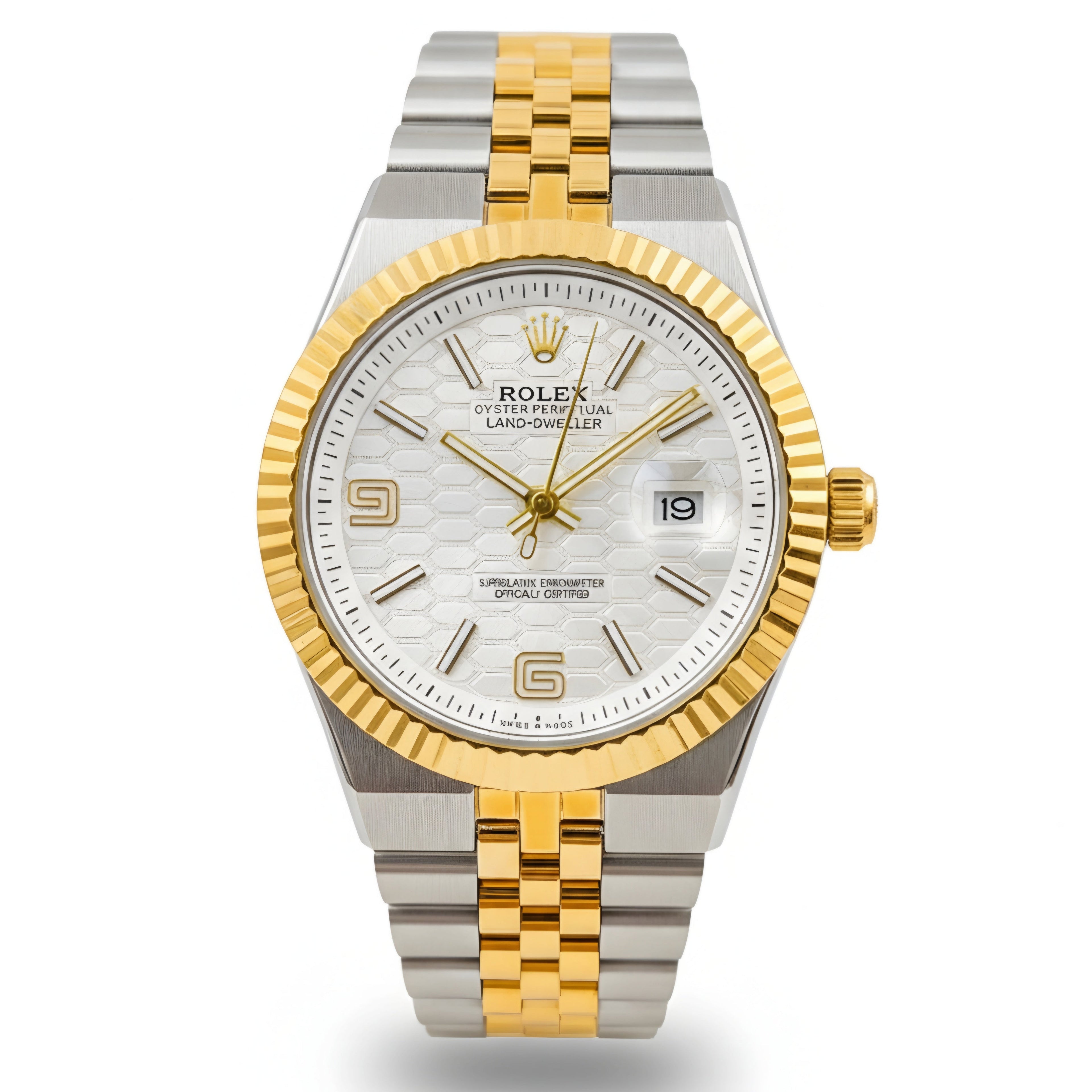 Rolex Datejust High-End Edition – Two-Tone White Honeycomb