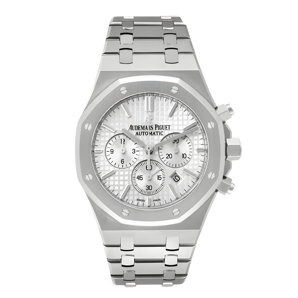 AP Royal Oak Quartz Chronograph White Dial