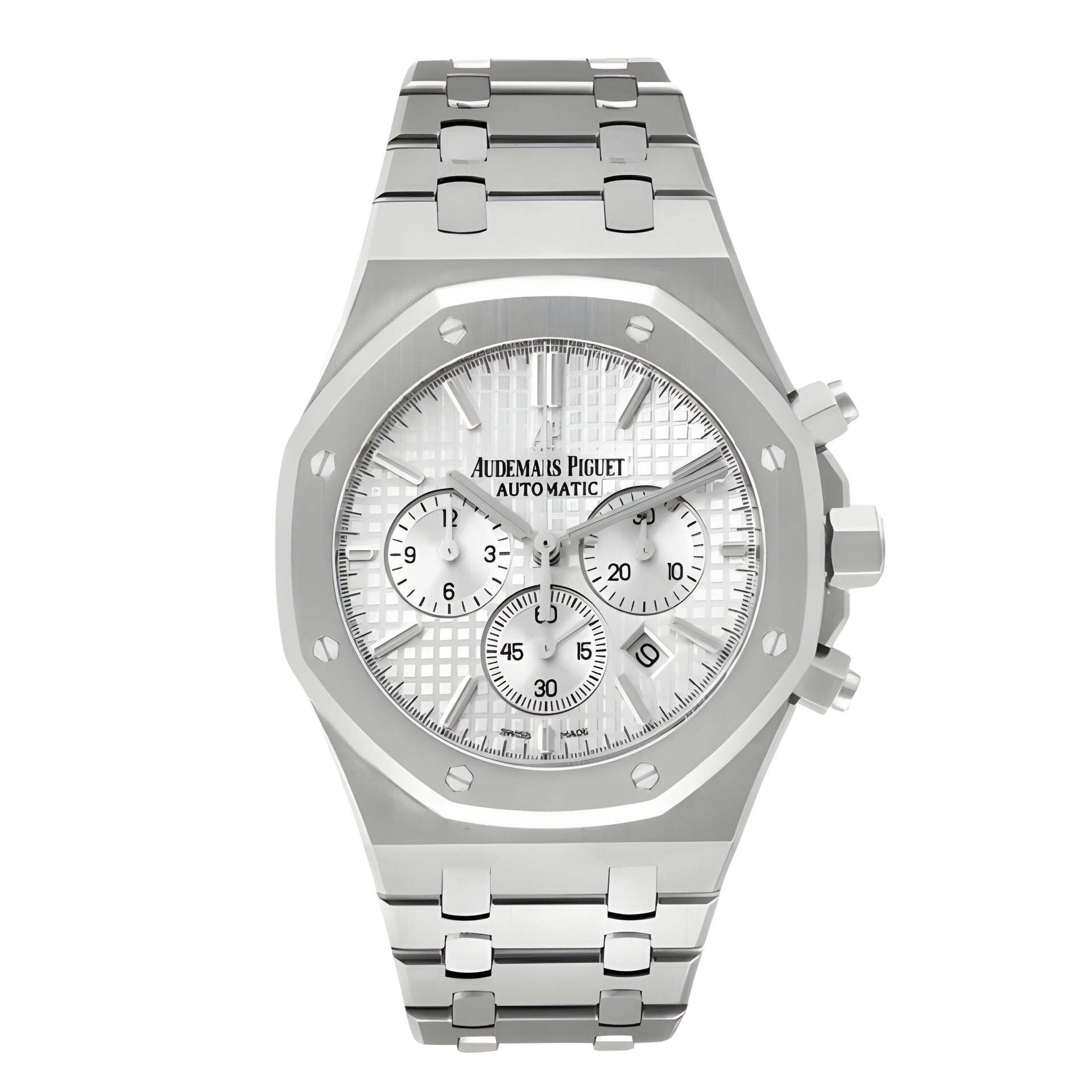 AP Royal Oak Quartz Chronograph White Dial