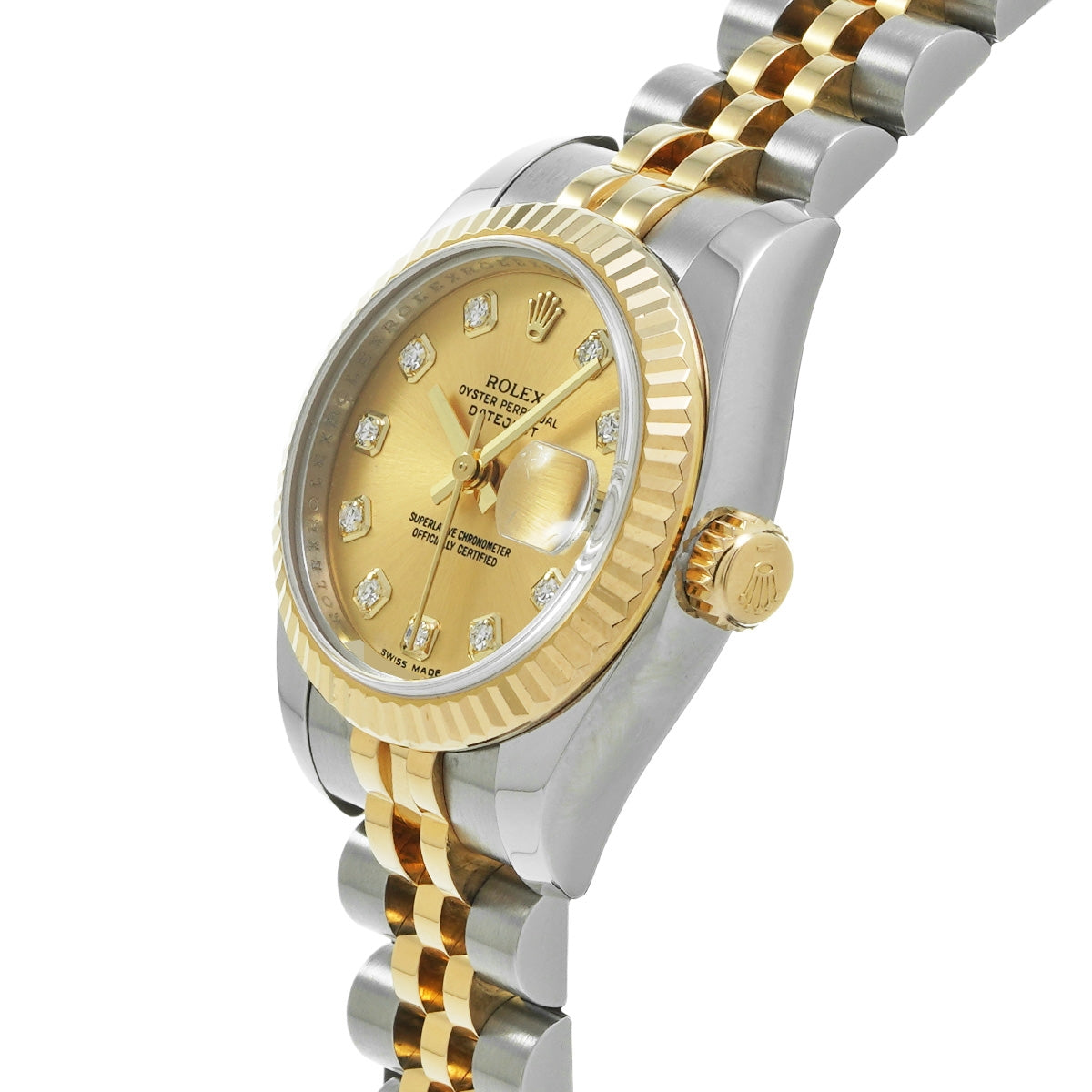 Rolex Lady Datejust Gold, Sliver with yellow dial