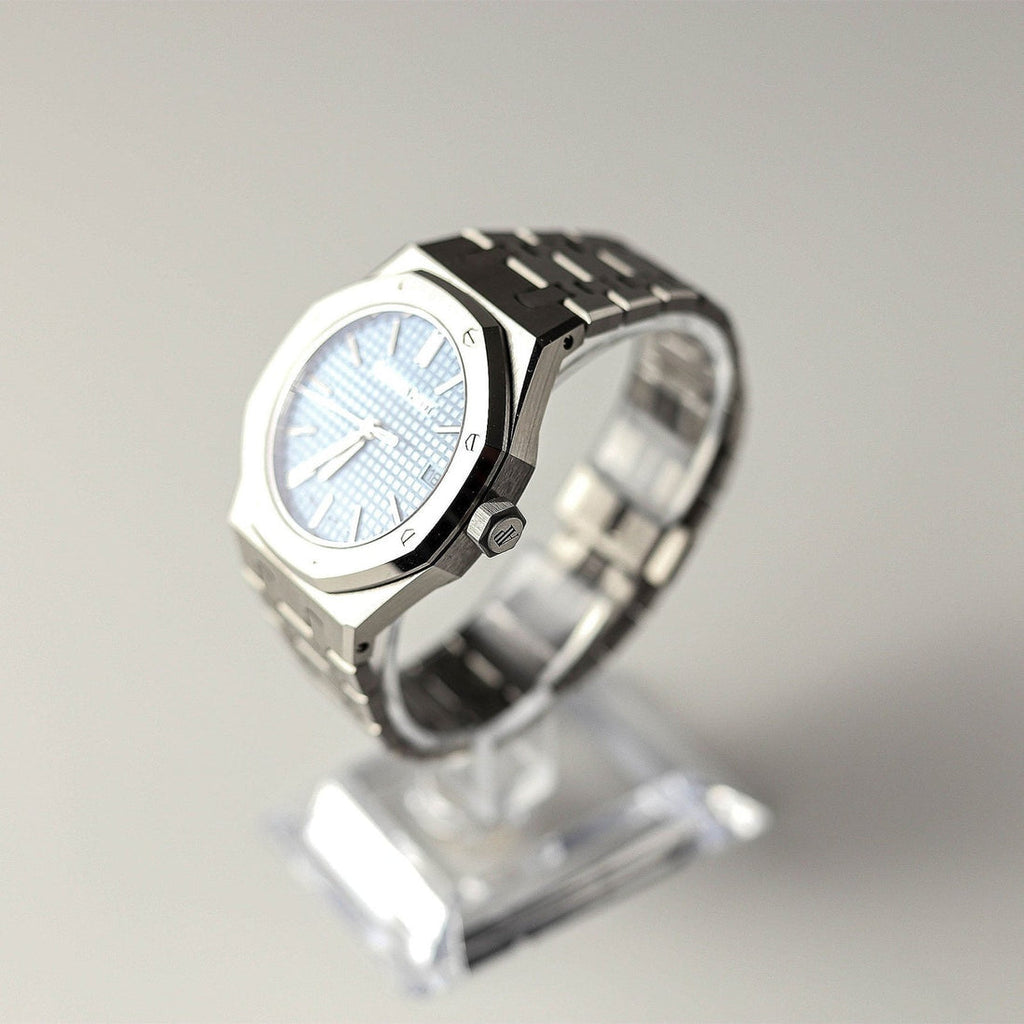 AP Royal Oak Quartz sky blue dial