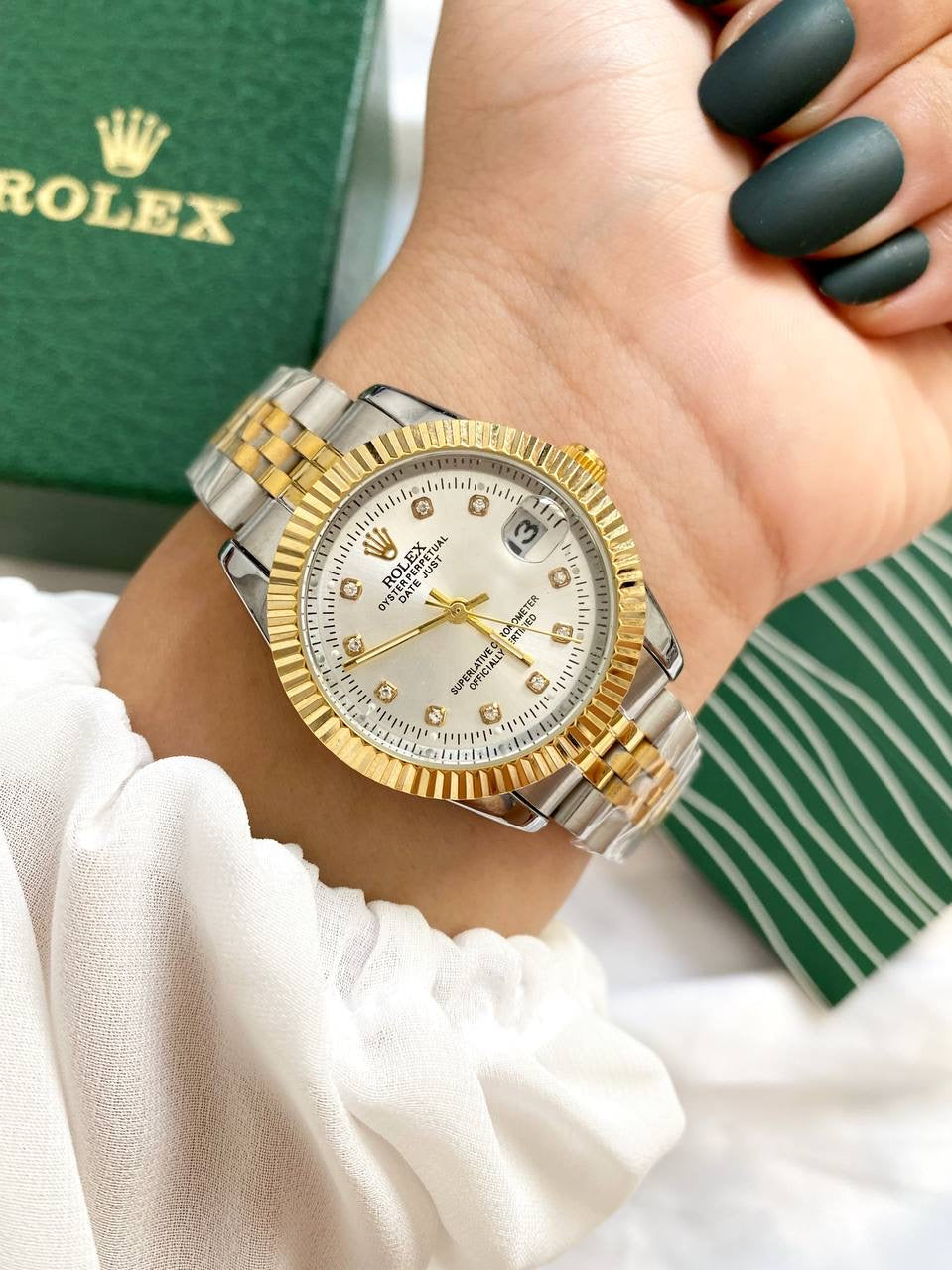 Rolex Lady Datejust Gold, Sliver with silver dial