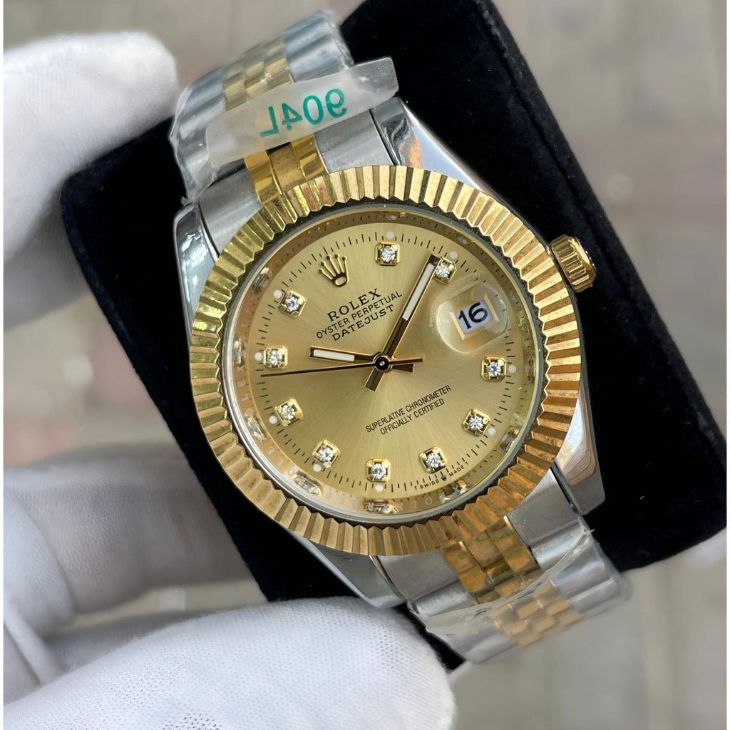 RO Lady Datejust Gold, Sliver with yellow dial