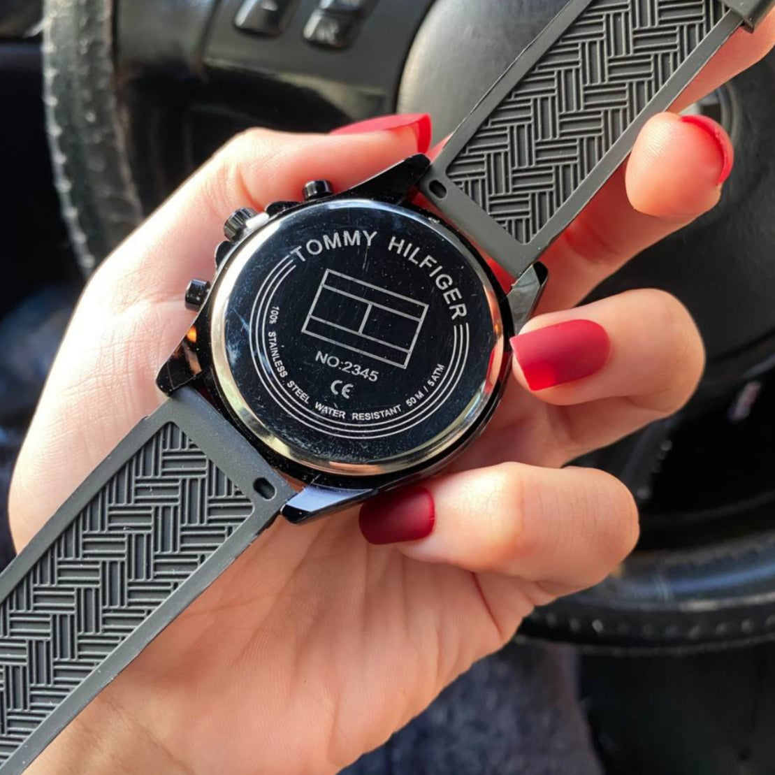 Tommy Hilfiger Men’s Sport Watch – Rose Gold & Classic Black