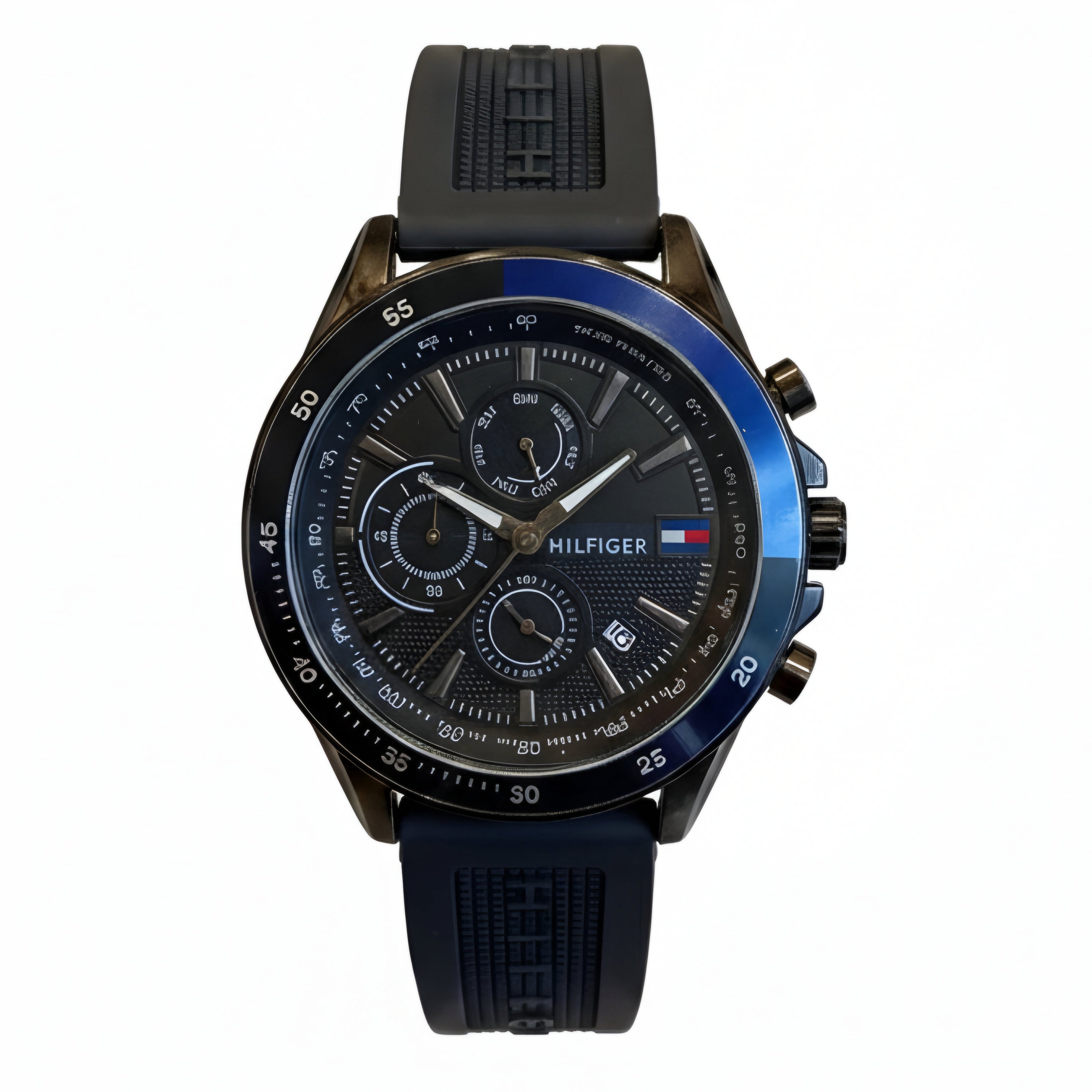 Tommy Hilfiger Men’s Sport Watch – Bold Black & Navy