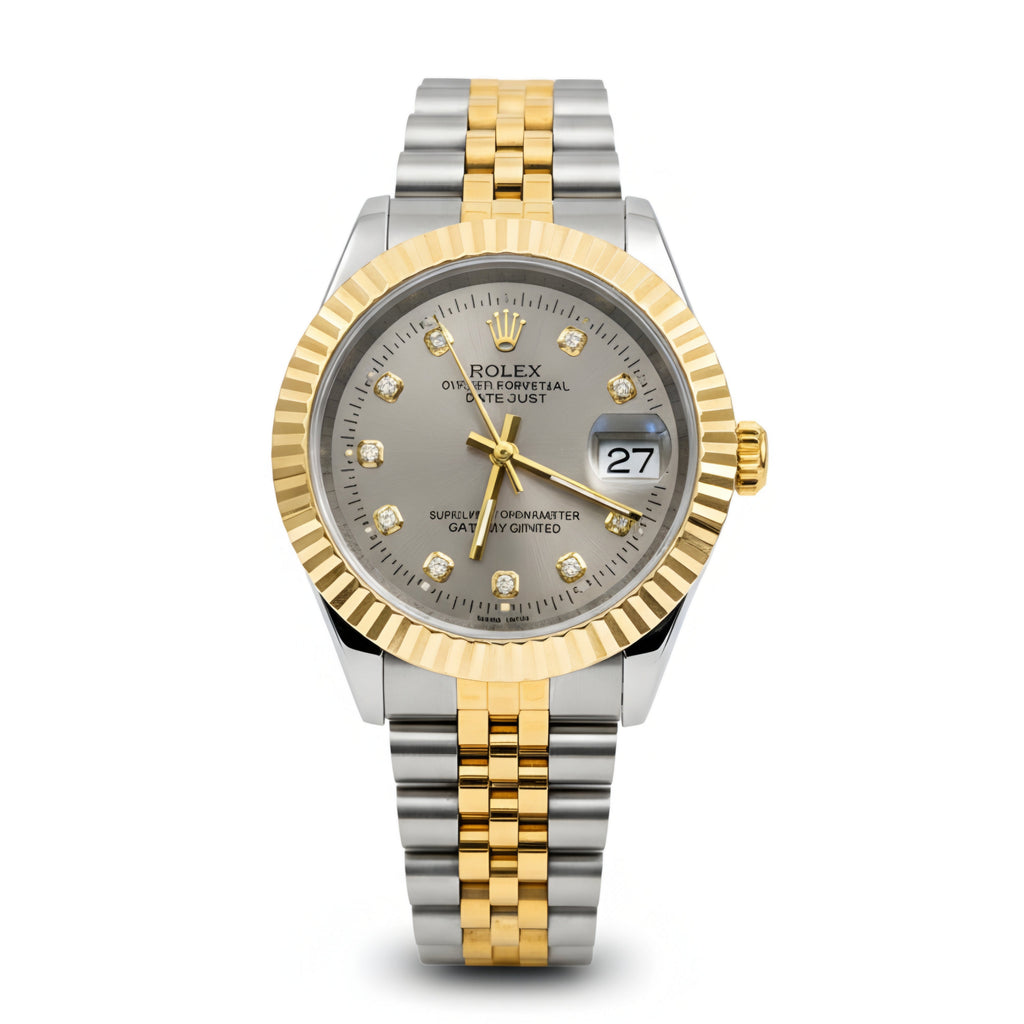 Rolex Lady Datejust Gold, Sliver with Grey dial