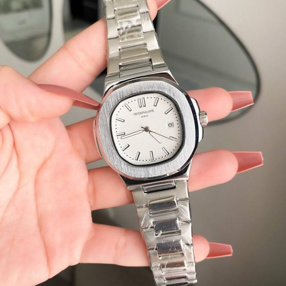 Patek Philippe Nautilus white dial for men