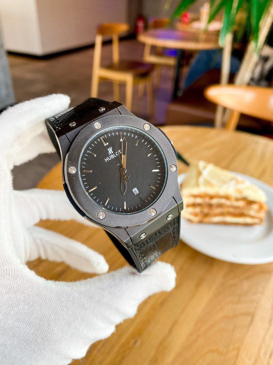 Hublot Classic Fusion Men’s Watch – All Black Leather